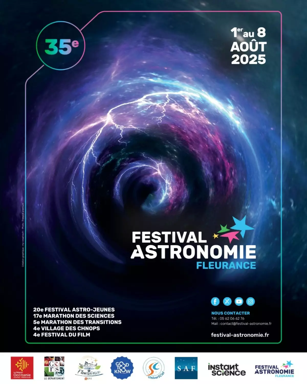 Affiche officielle Village des CHNOPS 2025