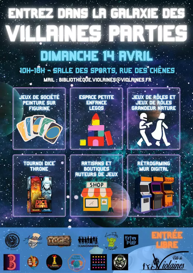 Affiche officielle Les Villaines parties 2024