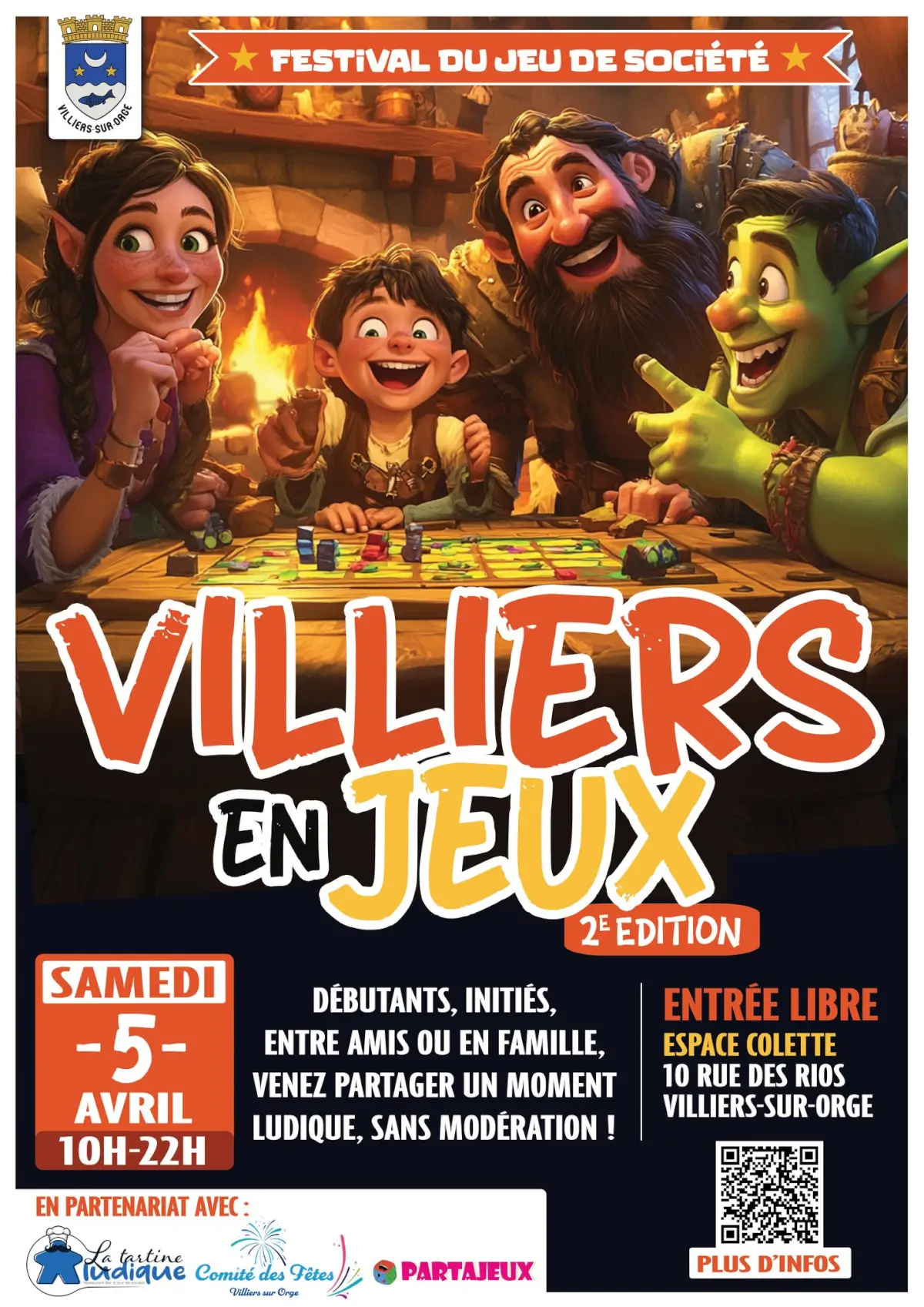 Affiche officielle Villiers en jeux 2025
