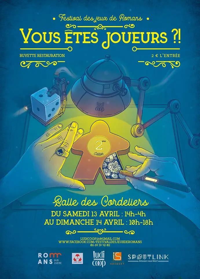 Affiche officielle Festival des jeux de Ludicoop 2019
