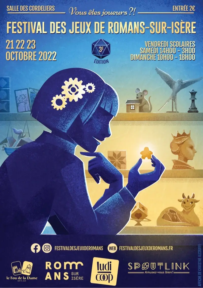 Affiche officielle Festival des jeux de Ludicoop 2022