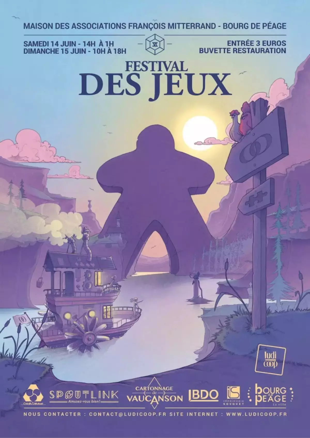 Affiche officielle Festival des jeux 2026