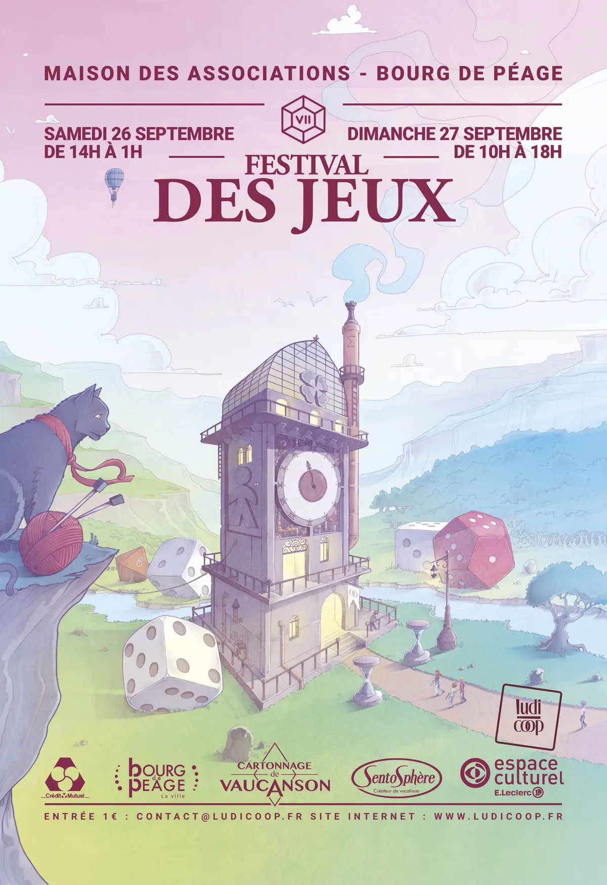Affiche officielle Festival des jeux de Ludicoop 2026