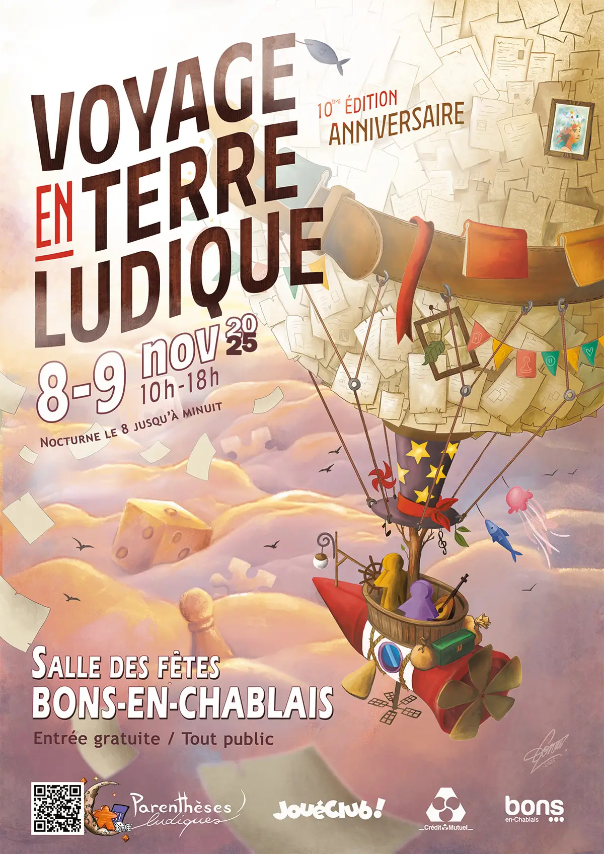 Affiche officielle Voyage en Terre Ludique 2025