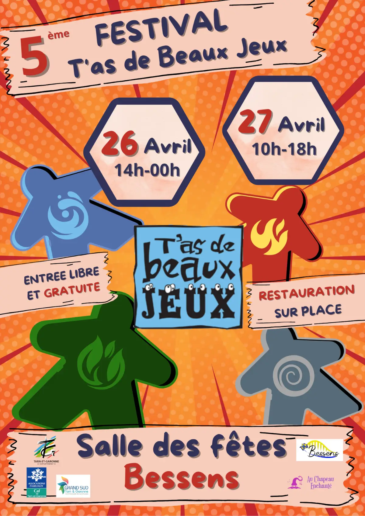 Affiche officielle T'as De Beaux Jeux 2025