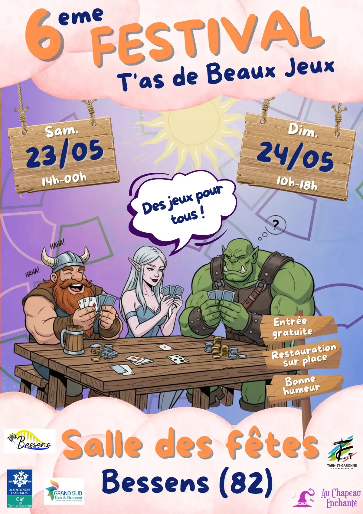 Affiche officielle T'as De Beaux Jeux 2026