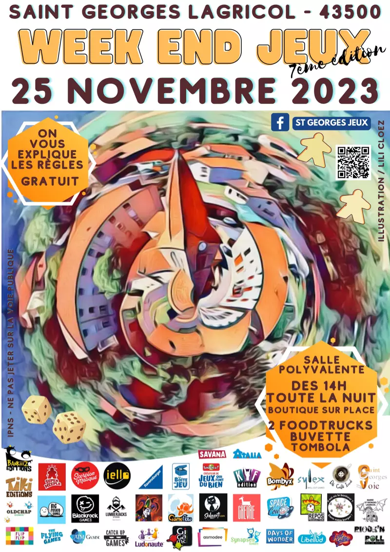 Affiche officielle Week-end Jeux de Société 2023
