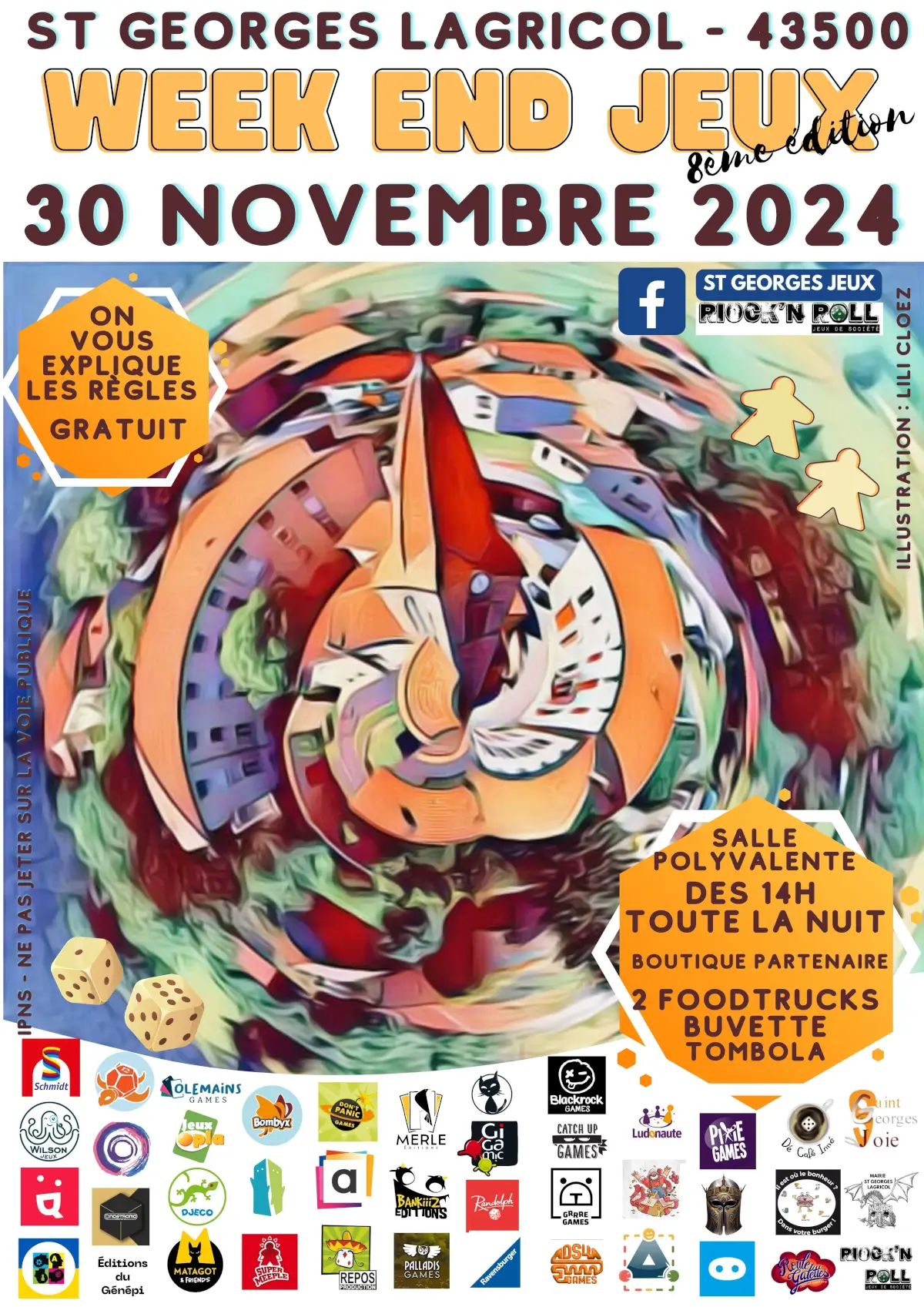 Affiche officielle Week-end Jeux de Société 2024