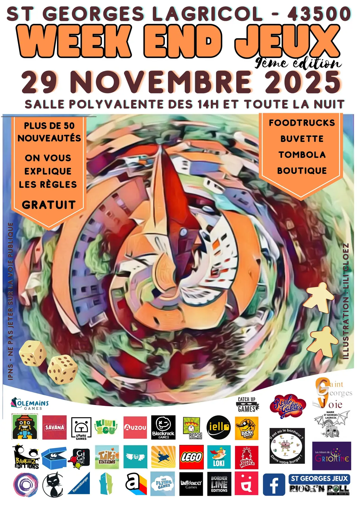 Official poster Week-end Jeux de Société 2025