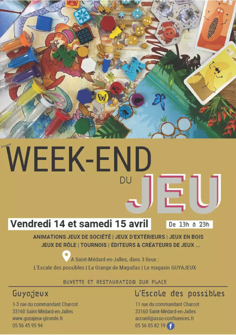 Affiche officielle Week-end du jeu 2023