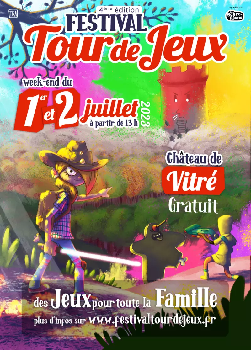 Affiche officielle Tour de Jeux 2023