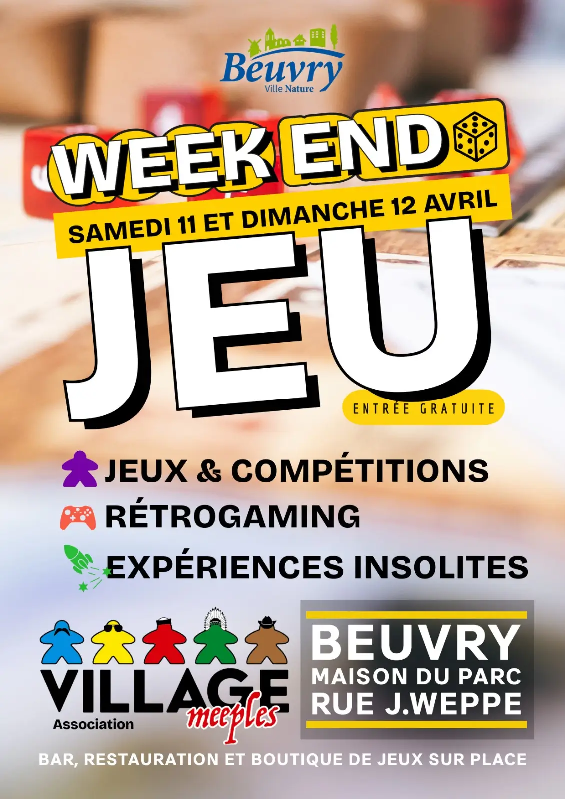 Affiche officielle Weekend du jeu 2026