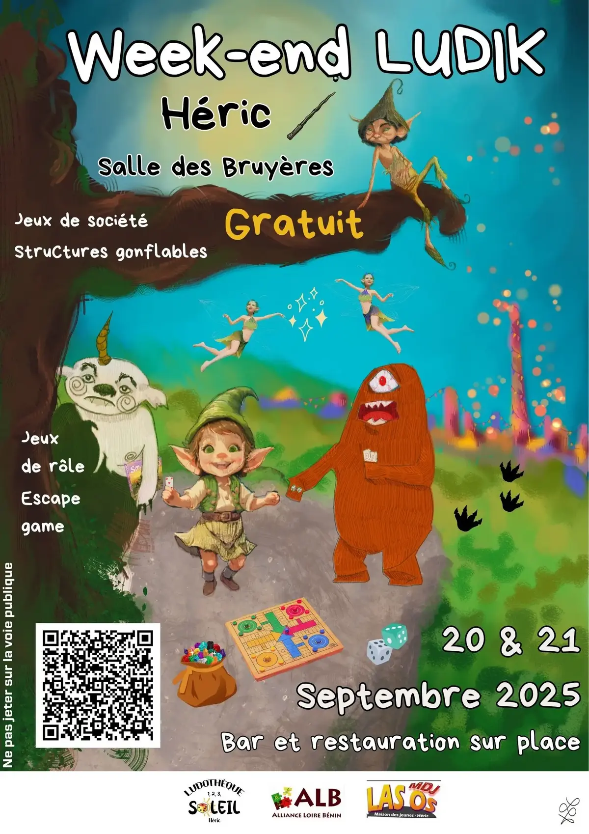 Affiche officielle Week-end Ludik à Héric 2025