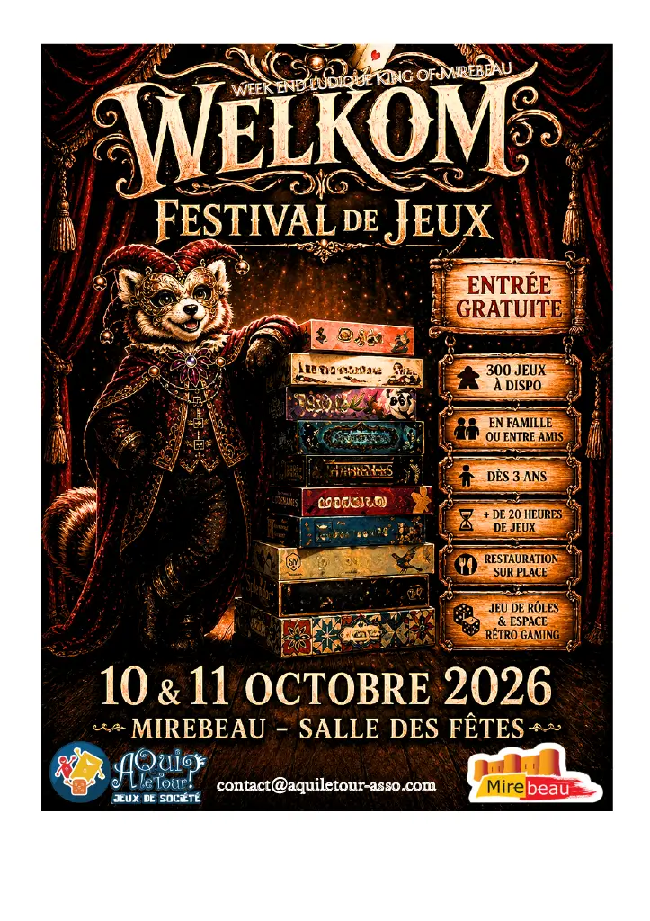 Affiche officielle WELKOM 2026