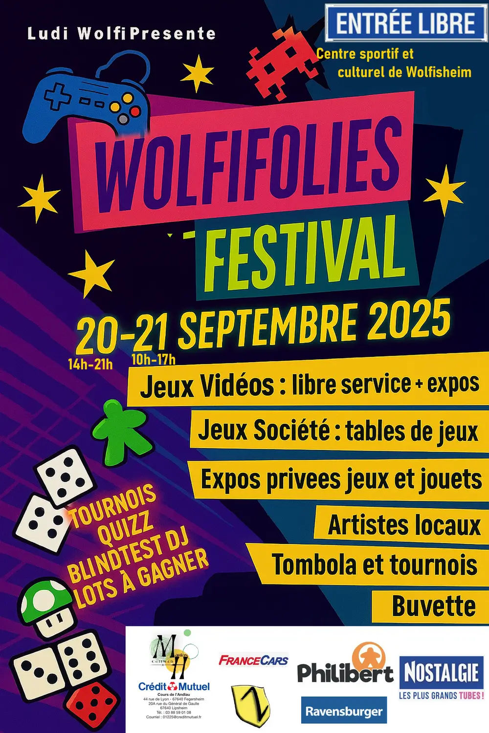 Affiche officielle Wolfifolies festival 2025