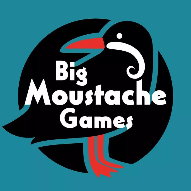 Logo Big Moustache Games, maison d'édition de jeux de société - Atlas ludique de Subverti