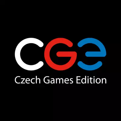 Logo Czech Games Edition, board game publisher, Czech Republic