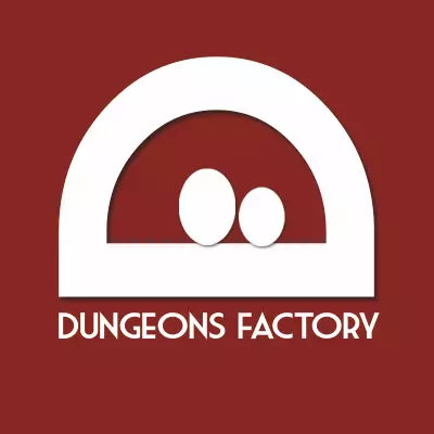 Logo Dungeons Factory, Ã©diteur de jeux de sociÃ©tÃ©, France
