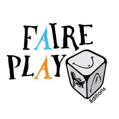 Logo Faire Play Éditions , maison d'édition de jeux de société - Atlas ludique de Subverti