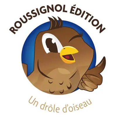 Logo Roussignol Edition, board game publisher, France