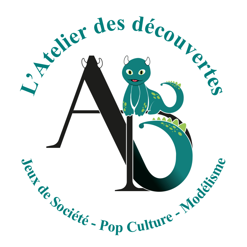 Logo L'Atelier des découvertes, boutique ludique, France