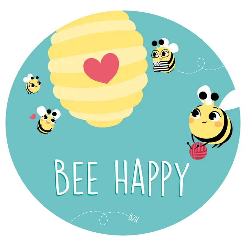 Logo Bee Happy BZH, game store, France