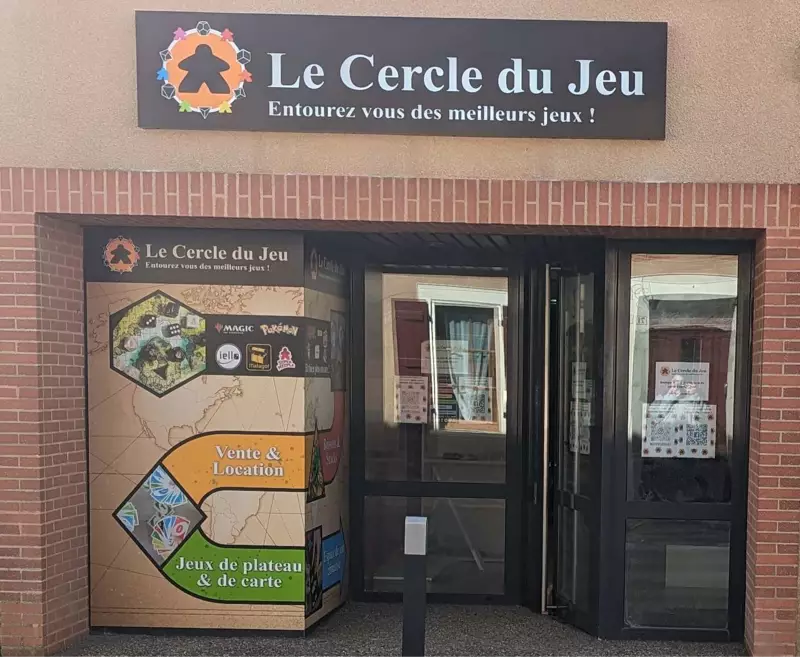 Photo devanture boutique Le Cercle du Jeu, boutique de jeux de société, France