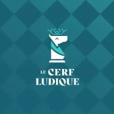 Logo Le cerf ludique, boutique de jeux de société, France