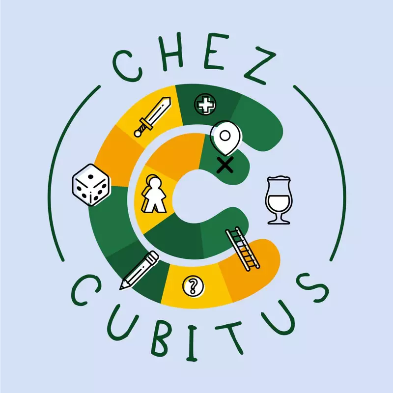 Logo Chez Cubitus, boutique ludique + bar à jeux, Belgique