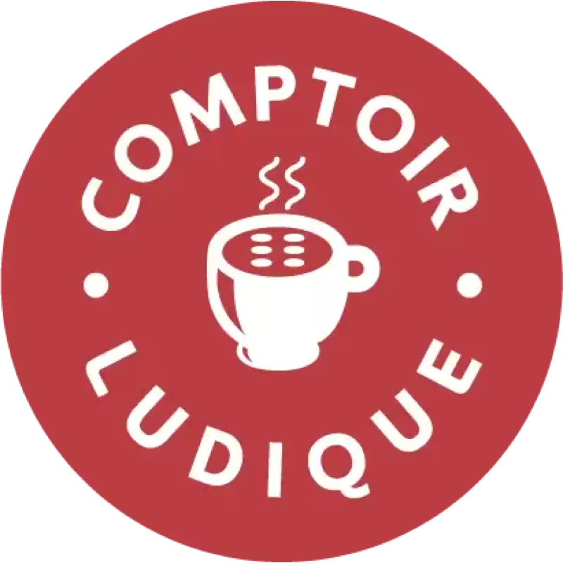 Logo Comptoir Ludique, game store + board game cafe, France
