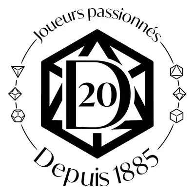 Logo D20 - La Boutique Ludique, boutique de jeux de société, France