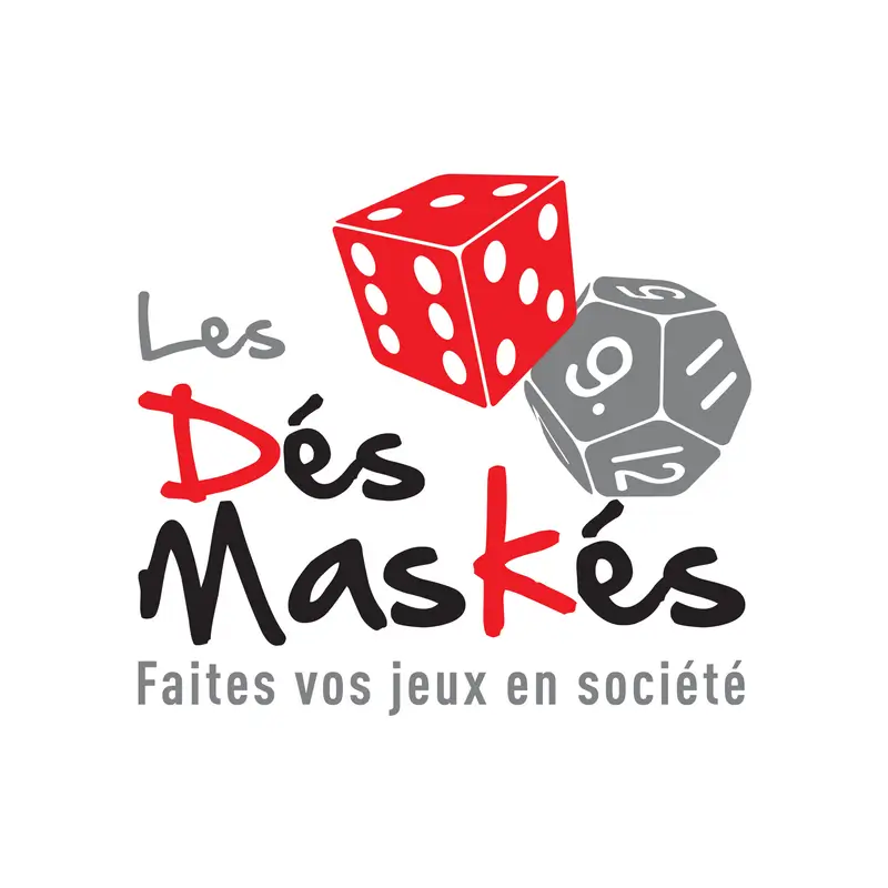 Logo Les Dés Maskés, boutique de jeux de société, France