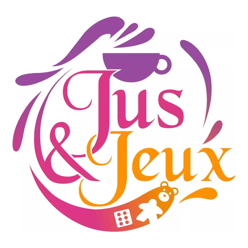 Logo Des Jus et des Jeux, boutique de jeux de société, France