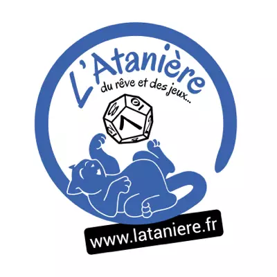 Logo L'Atanière, boutique de jeux de société, France