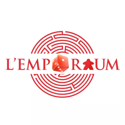 Logo L'Emporium, boutique de jeux de société, Belgique