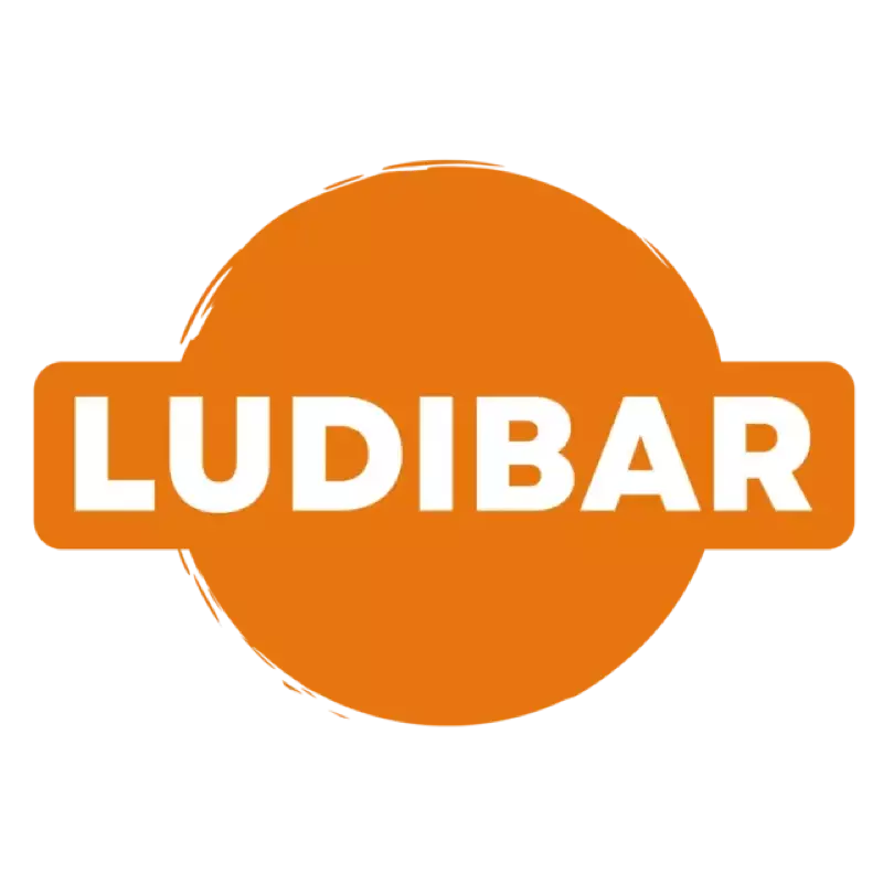 Logo Ludibar, bar à jeux, France