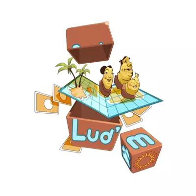 Logo Lud'm, boutique de jeux de société, France