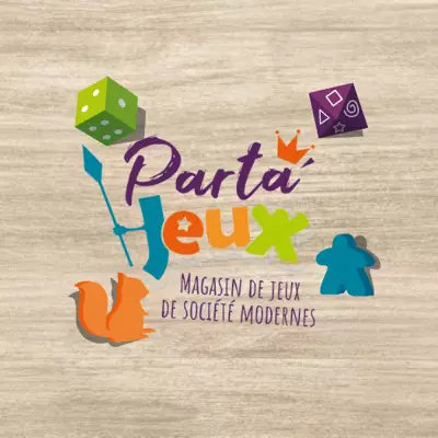 Logo Parta'Jeux, boutique de jeux de société, France