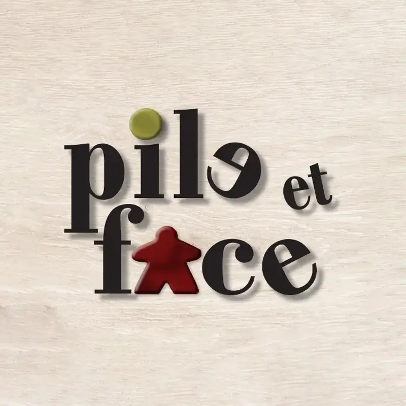 Logo Pile et Face, boutique de jeux de société, France