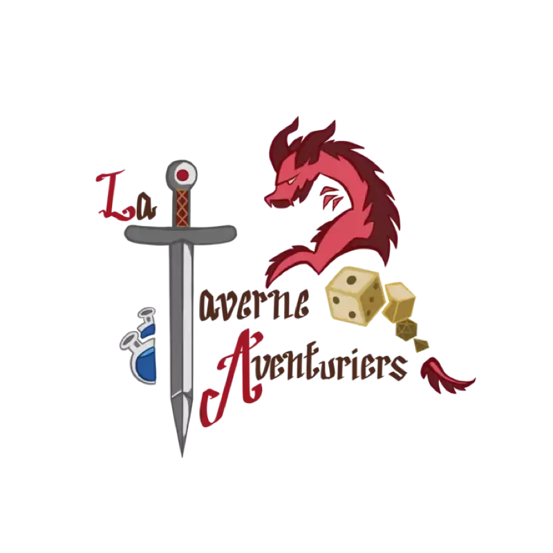 Logo La taverne des aventuriers, bar à jeux, France
