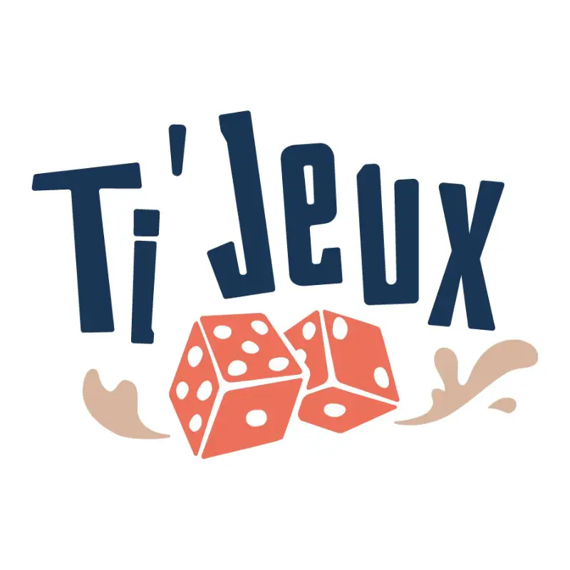 Logo Ti'Jeux, boutique ludique + bar à jeux, France