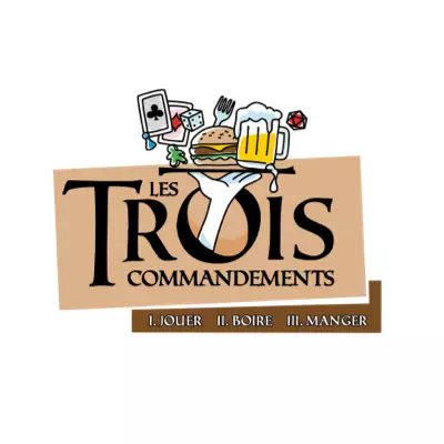 Logo Les Trois Commandements, boutique de jeux de société, France